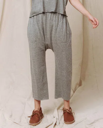 The Great Jersey Crop Pant In Heather Grey