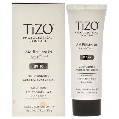 Tizo Photoceutical Am Replenish Spf 40 - Lightly Tinted By  For Unisex - 1.75 oz Sunscreen In White