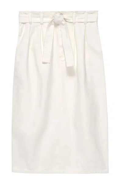 The Great Trouser Pencil Skirt In White