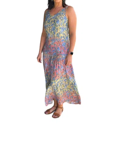 Charlie B Glorious Maxi Sundress In Ombre Yellow And Red In Multi