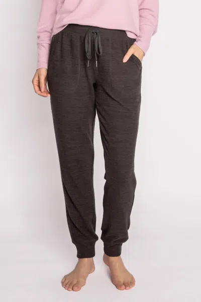 Pj Salvage Banded Bottom Peachy Jogger In Black