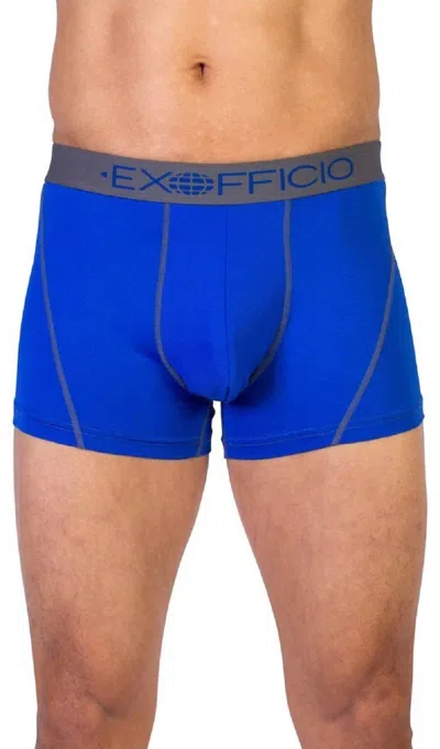 Exofficio Give-n-go Sport Mesh Boxer Brief In Royal In Blue
