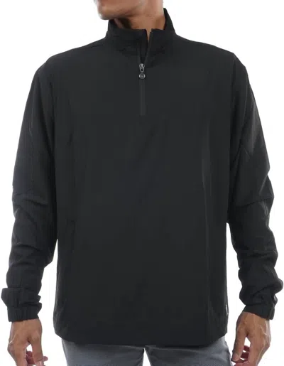 Linksoul Solana 1/4 Zip Windbreaker Jacket In Black