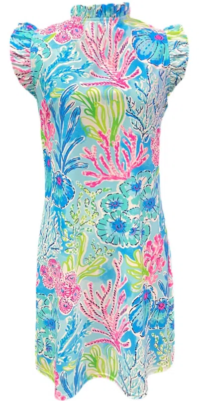 Aryeh Women's Pleated Neck Dress In Multi Color Pastel