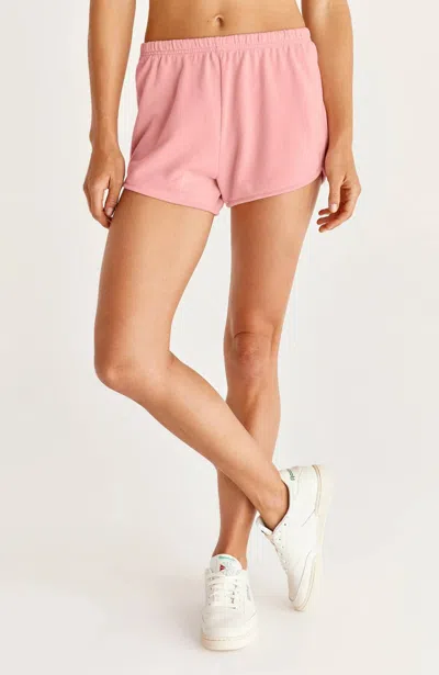 Z Supply Women's Cameron Terry Short In Guava In Multi