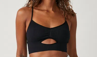 Free People Throw Strappy Bra In Black