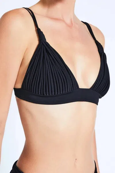 Devon Windsor Joline Bikini Top In Black