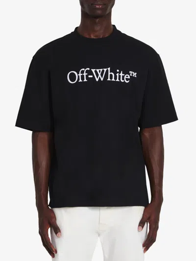 Off-white Big Bookish Skate T-shirt In Black