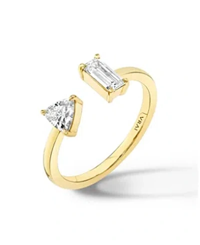Vrai Lab Grown Diamond Baguette & Trillion Mixed Cuff Ring In 14k Gold, .50 Ct. T.w.