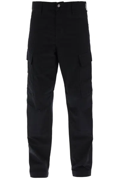 Carhartt Ripstop Cotton Cargo Pants In Black
