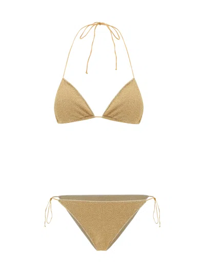 Oseree Lumiere Swimsuit In Gold