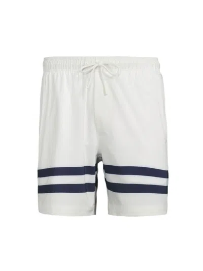 Onia Men's 6-inch Comfort Lined Swim Trunks In White