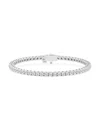 Saks Fifth Avenue Women's 14k White Gold & Round Lab-grown Diamond Tennis Bracelet/1.00-10.00 Tcw In 6 Tcw