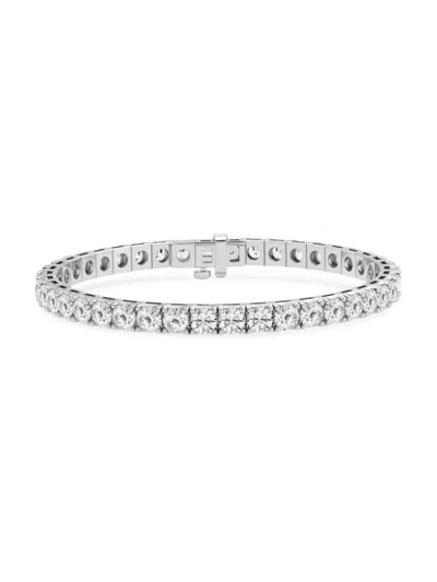 Saks Fifth Avenue Women's Platinum & Lab-grown Diamond 4-prong Tennis Bracelet In 14 Tcw