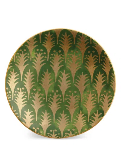 L'objet 4-piece Fortuny Piumette Canape Plates In Green