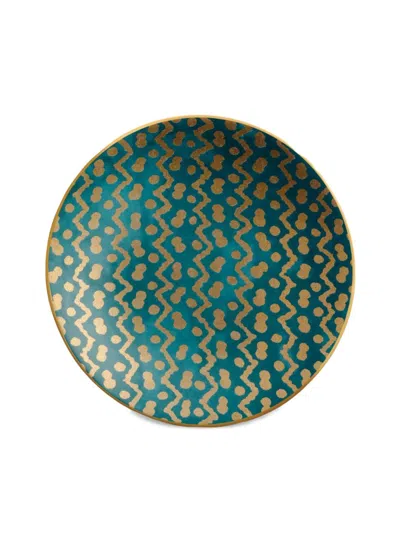 L'objet Fortuny Tapa Canape Plates 4-piece Set In Blue