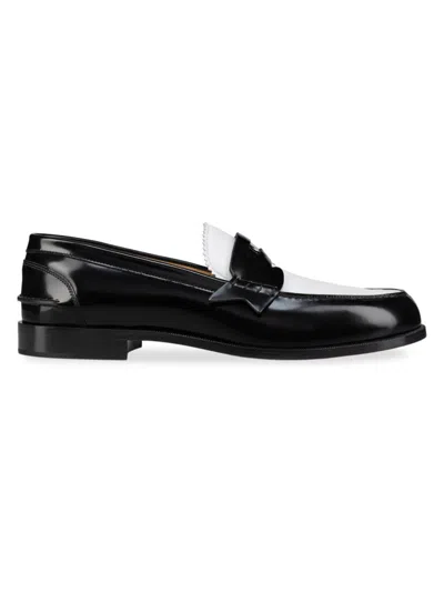 Christian Louboutin Men's Penny Loafers In Black