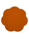 Addison Ross Scalloped 4-piece Lacquer Placemat Set In Orange