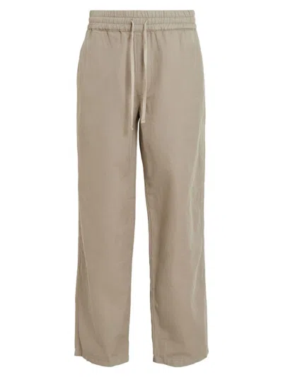 Allsaints Men's Hanbury Cotton-linen Trousers In Moorland Brown