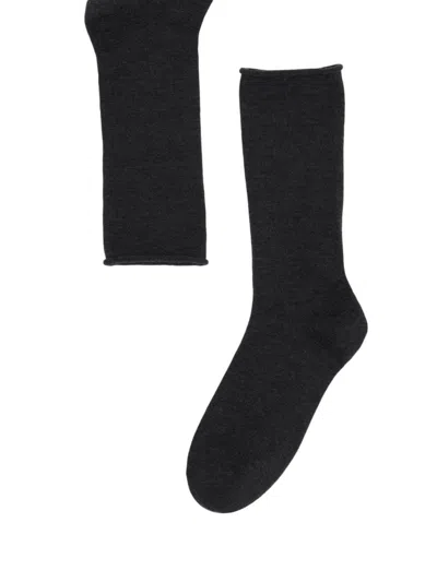 Brunello Cucinelli Women's Stretch Cashmere Knit Socks In Lignite