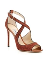 JIMMY CHOO EMILY 100 SANDALS,EMILY 100 IPB POPOR