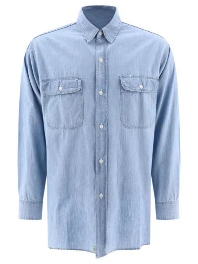 Orslow Shirt With Chest Pockets In Blue