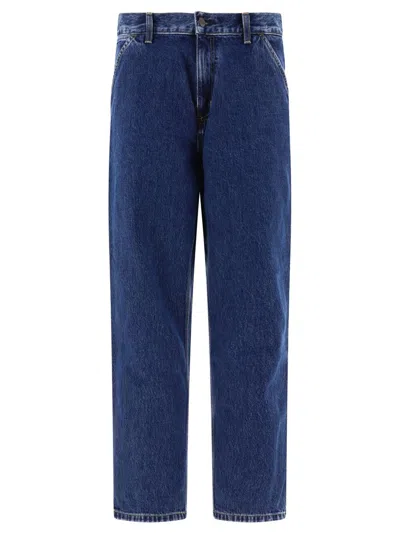 Carhartt Wip "single Knee" Trousers In Blue