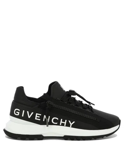 Givenchy Spectre Logo-print Zip Sneakers In Black