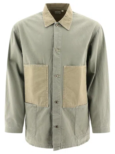 Orslow "utility" Overshirt In Green