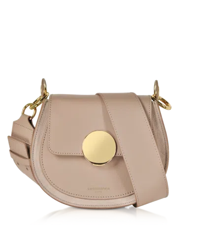 Leparmentier Paris Yucca Suede And Leather Shoulder Bag In Neutral