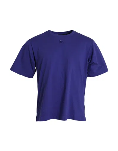 Dolce & Gabbana Royal Blue Logo Crew Neck Short Sleeve T-shirt