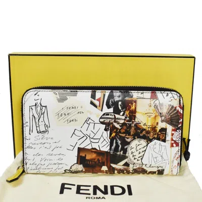 Fendi Multicolour Leather Wallet  () In Burgundy