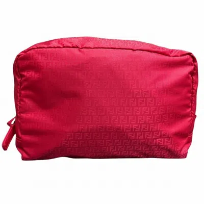 Fendi Zucchino Pink Synthetic Clutch Bag ()