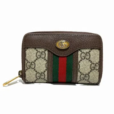 Gucci -- Beige Calfskin Wallet  ()