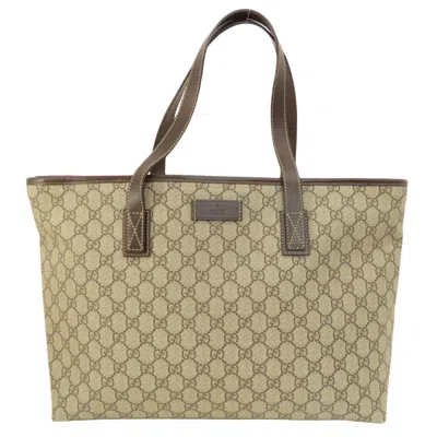 Gucci Supreme Gg Brown Canvas Tote Bag ()