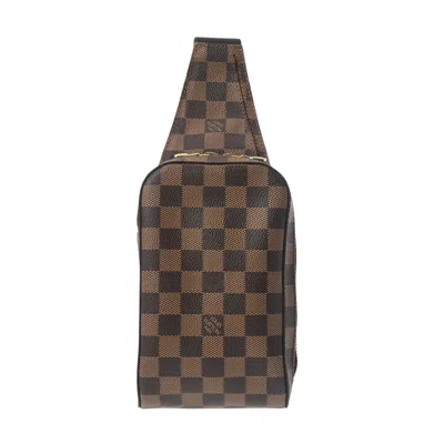 Pre-owned Louis Vuitton Geronimos Brown Canvas Shoulder Bag ()