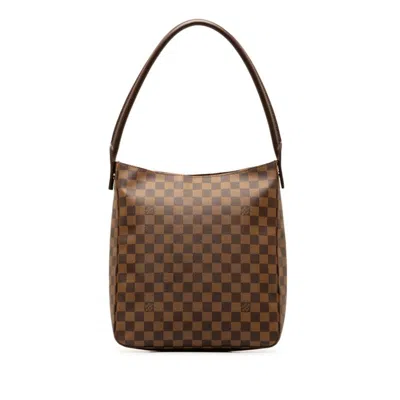 Pre-owned Louis Vuitton Looping Gm Brown Canvas Shoulder Bag ()