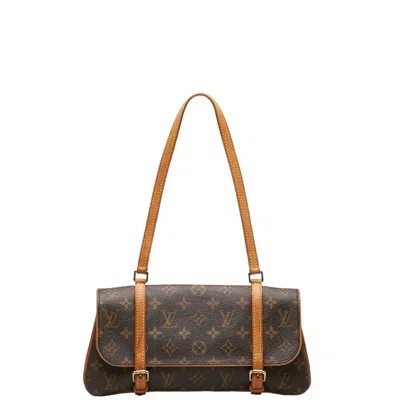 Pre-owned Louis Vuitton Marelle Brown Canvas Shoulder Bag ()