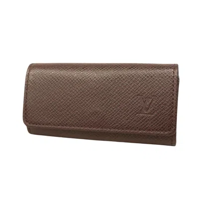 Pre-owned Louis Vuitton Multiclés Brown Leather Wallet  ()