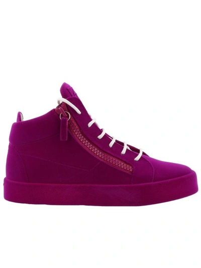 Giuseppe Zanotti The Unfinished Sneaker In Purple