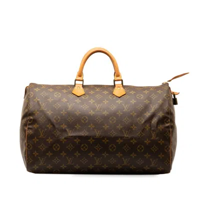 Pre-owned Louis Vuitton Speedy 40 Brown Leather Travel Bag ()