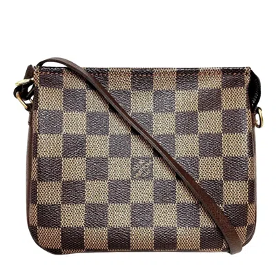 Pre-owned Louis Vuitton Trousse Makeup Brown Canvas Clutch Bag ()