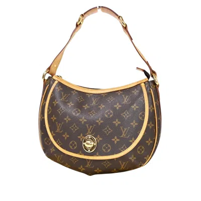 Pre-owned Louis Vuitton Tulum Brown Canvas Shoulder Bag ()