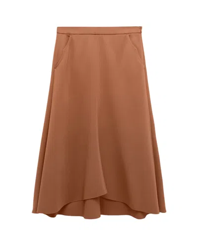 Dorothee Schumacher Emotional Essence Skirt In Brown