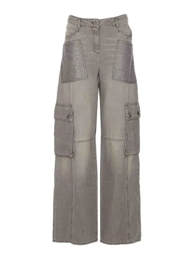 Elisabetta Franchi Jeans In Grey
