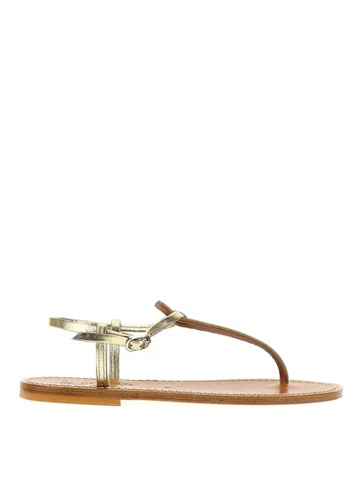 Kjacques Picon Thong Sandals In Gold