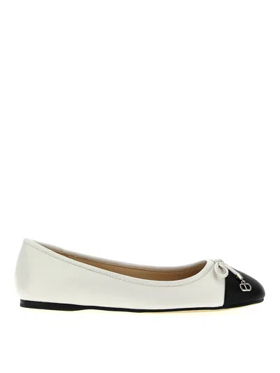 Twinset Two-tone Ballet Flats In White