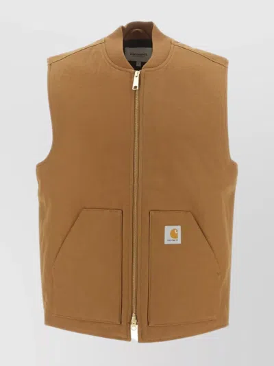 Carhartt Tan Classic Vest In Brown
