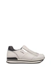HOGAN White H222 Slip On Leather Sneakers,HXW2220X170DZF016U
