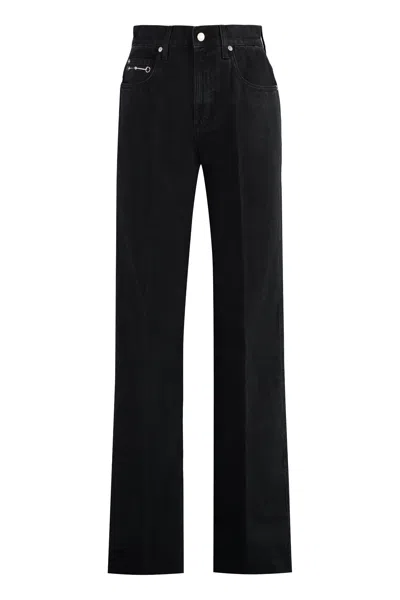 Gucci 5-pocket Straight-leg Jeans In Black